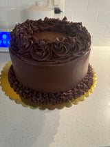 Classic Yellow Cake with Chocolate Frosting