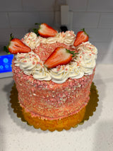 Strawberry Crumble Cake