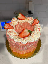 Strawberry Crumble Cake