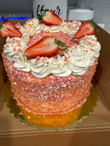 Strawberry Crumble Cake
