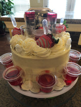 Red Berry Ciroc with Shots Overload Cake
