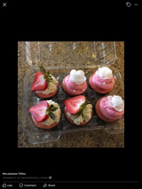Sultry Supreme Strawberries and Cream Cupcakes - Dozen