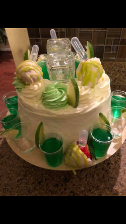 Patron Party Birthday Cake