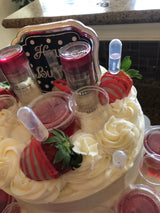 Red Berry Ciroc with Shots Overload Cake