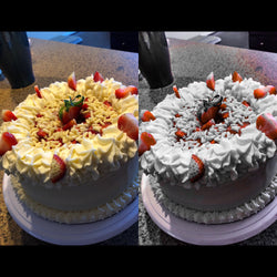 Sultry Supreme Strawberries and Cream Shortcake - 9 inch (Two Layer)
